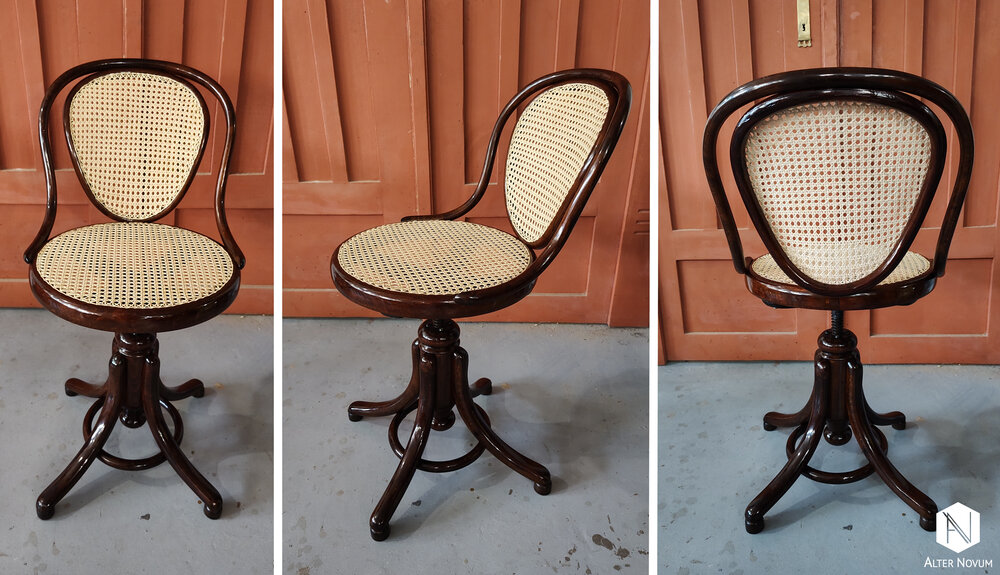 Renowacja krzesła thonet wyplatanie rattanem Renowacja krzesła thonet wyplatanie rattanem